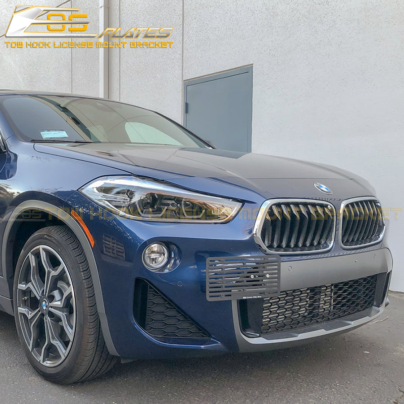 Tow Hook License Plate Mount - BMW X2 2018+ (F39 Chassis)