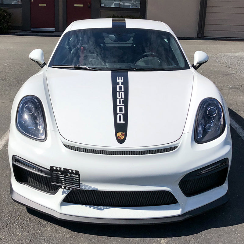 2016-Up Porsche Cayman GT4 981 Tow Hook License Plate Mount Bracket - EOS Plates