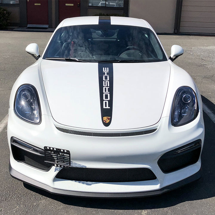 2016-Up Porsche Cayman GT4 981 Tow Hook License Plate Mount Bracket - EOS Plates