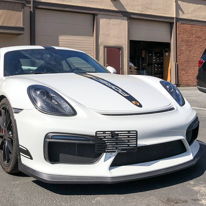 2016-Up Porsche Cayman GT4 981 Tow Hook License Plate Mount Bracket - EOS Plates