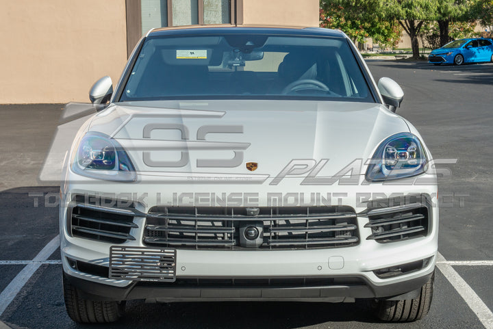2019-Up Porsche Cayenne Tow Hook License Plate Mount Bracket