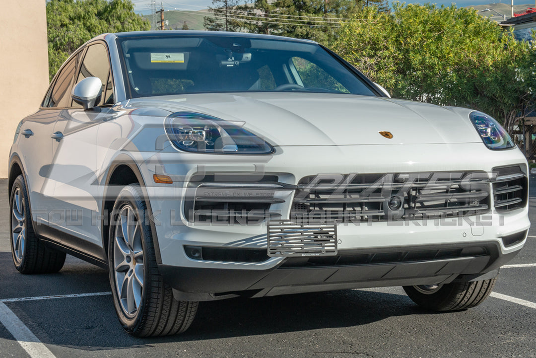 2019-Up Porsche Cayenne Tow Hook License Plate Mount Bracket