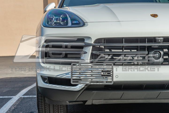 2019-Up Porsche Cayenne Tow Hook License Plate Mount Bracket