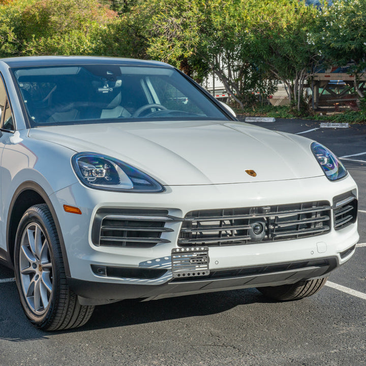2019-Up Porsche Cayenne Tow Hook License Plate Mount Bracket