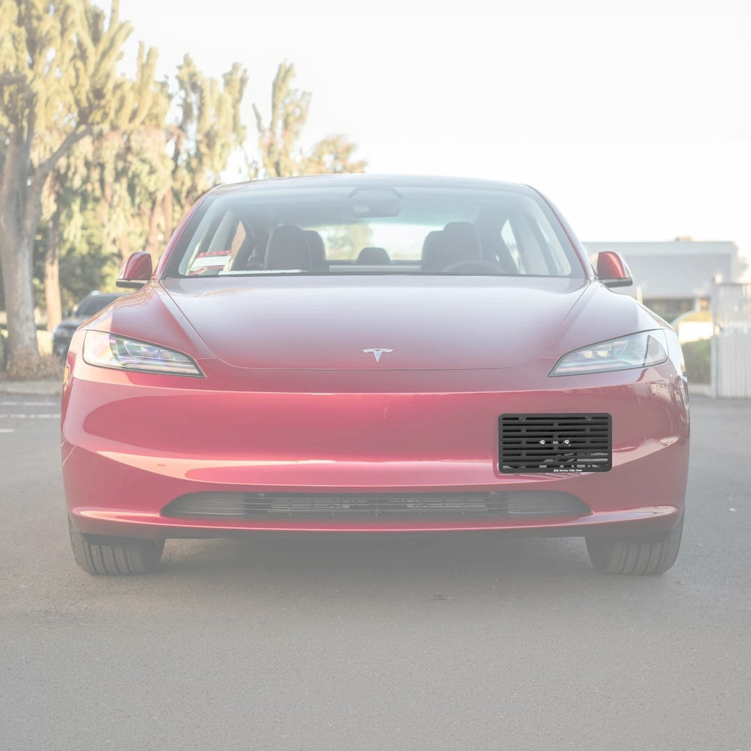 2024-Up Tesla Model 3 Tow Hook License Plate Mount Bracket Holder