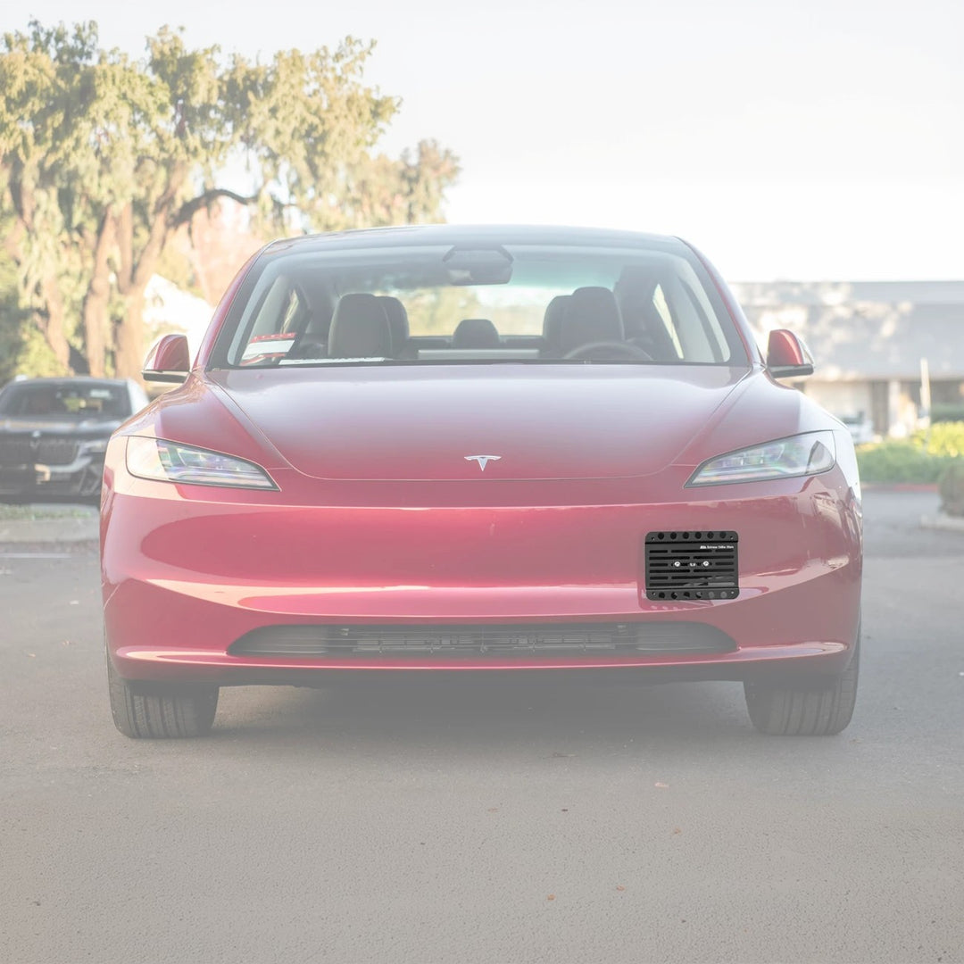 2024-Up Tesla Model 3 Tow Hook License Plate Mount Bracket Holder