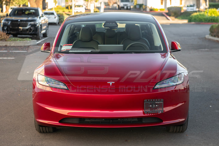 2024-Up Tesla Model 3 Tow Hook License Plate Mount Bracket Holder