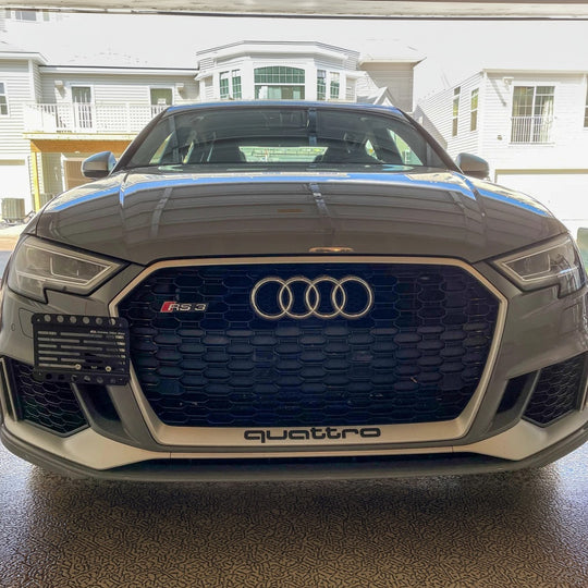Audi No Drill Front Tow Hook License Plate Mount Bracket Relocator ...