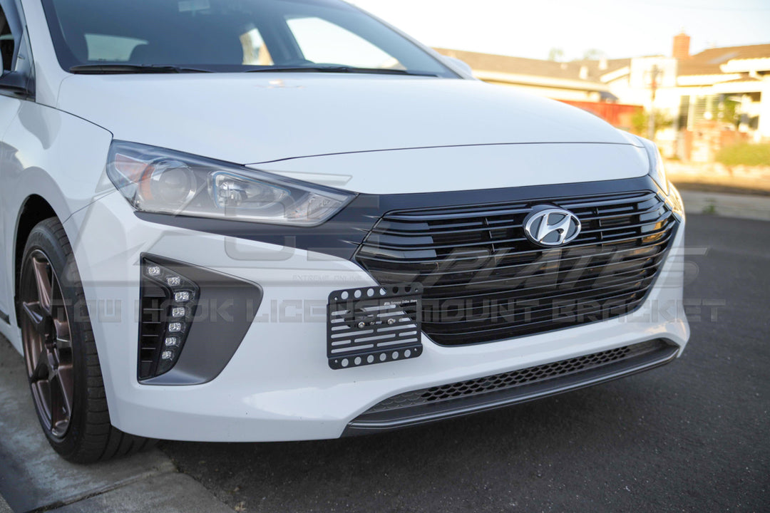 2017-2022 Hyundai Ioniq Tow Hook License Plate Mount Bracket Holder