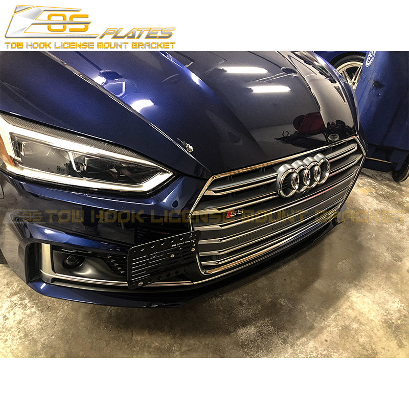 201820 Audi A5 S5 RS5 No Drill Front Tow Hook License Plate Mount