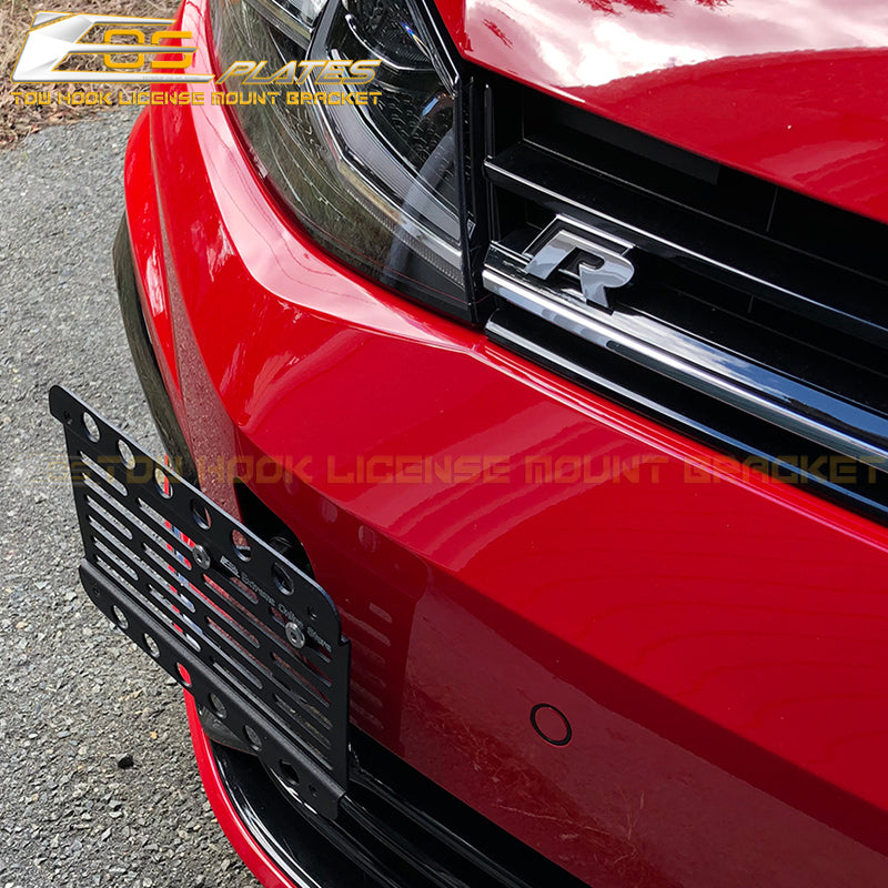 2018-Up Volkswagen Golf R MK7.5 Tow Hook License Plate Mount Bracket - EOS Plates