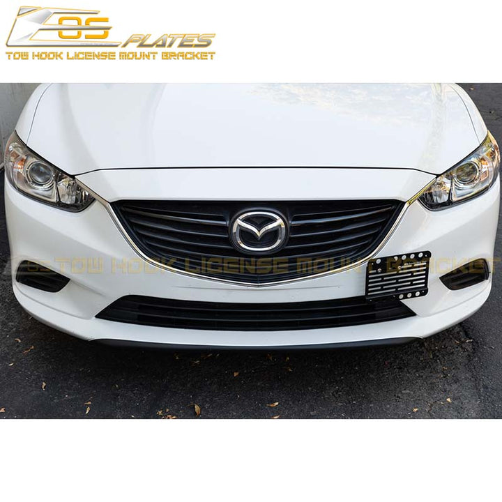 2014-17 Mazda 6 Tow Hook License Plate Mount Bracket - EOS Plates