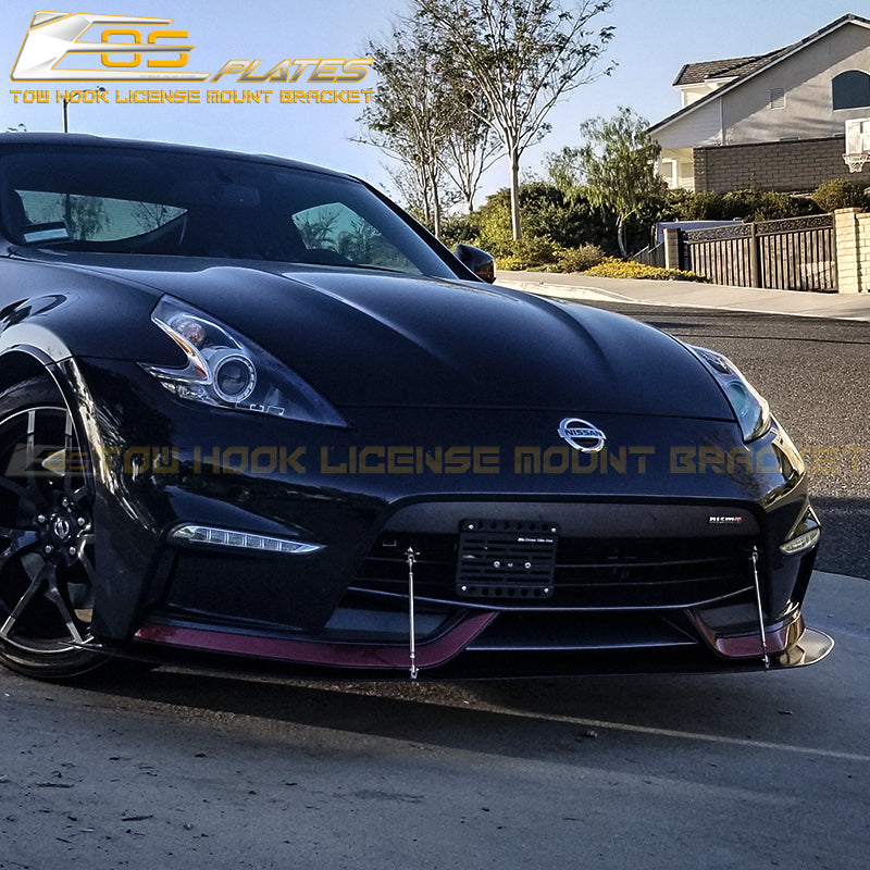 PTUNING PTP-EXT-15211 - Adjustable Front License Plate Relocation Kit -  Nissan 370Z (Nismo Edition)