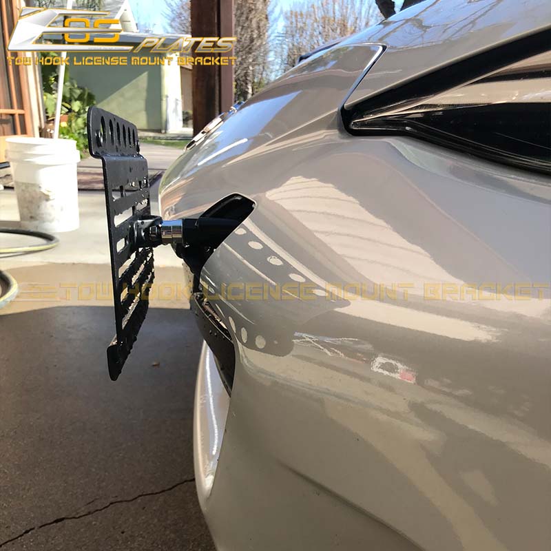 thumbnail image 2 of Chrome License Plate Relocation Adapter Bracket – For Mazda Miata MX5 RX7 RX8 JDM – Universal Fit By Epartsgogo 2 of 6