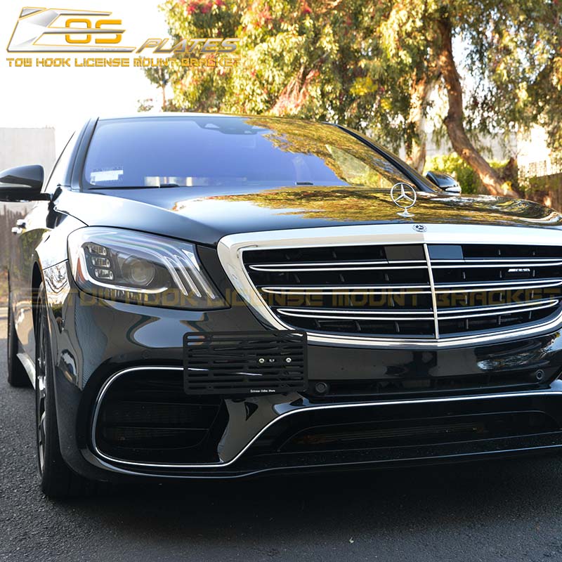 2015-Up Mercedes-Benz S-Class S550 / S63 | 65S AMG Tow Hook License Plate Mount Bracket - EOS Plates