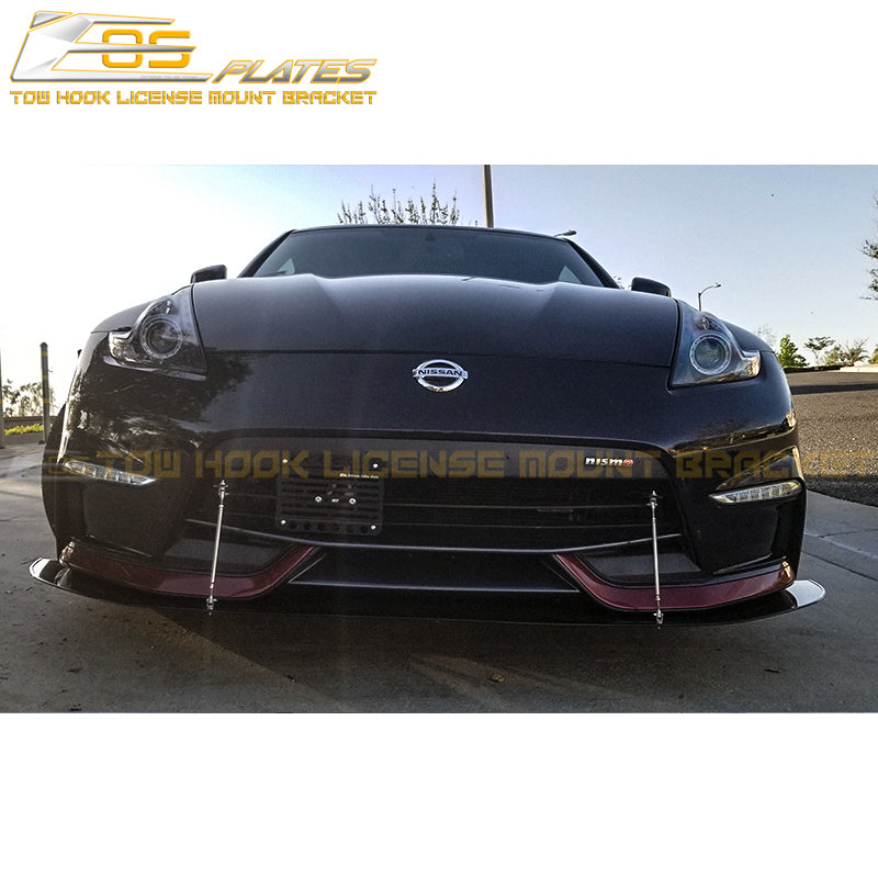 PTUNING PTP-EXT-15211 - Adjustable Front License Plate Relocation Kit -  Nissan 370Z (Nismo Edition)
