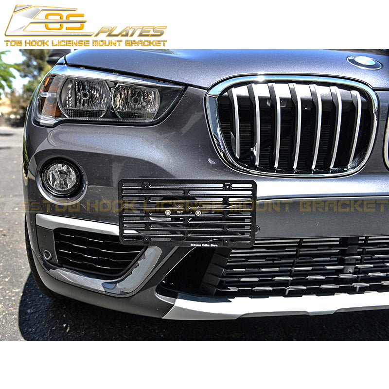 2016-22 BMW X1 F48 No Drill Front Tow Hook License Plate Mount Braclet –  EOS Plates