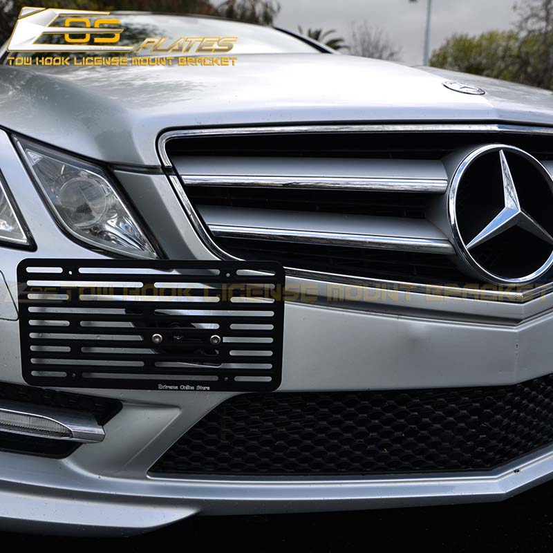 2010-2013 Mercedes-Benz E-Class C207 Coupe Tow Hook License Plate Mount Bracket - EOS Plates