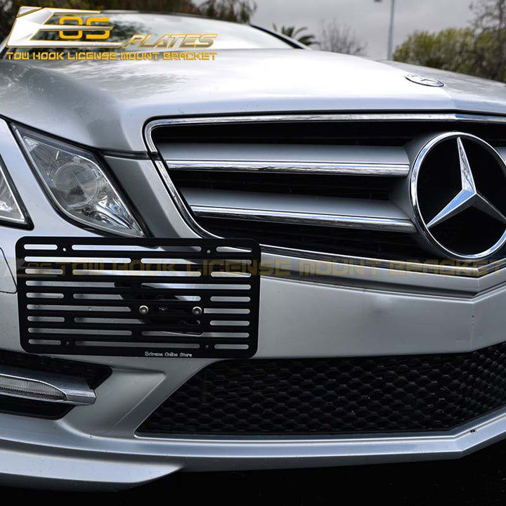 2010-2013 Mercedes-Benz E-Class C207 Coupe Tow Hook License Plate Mount Bracket - EOS Plates