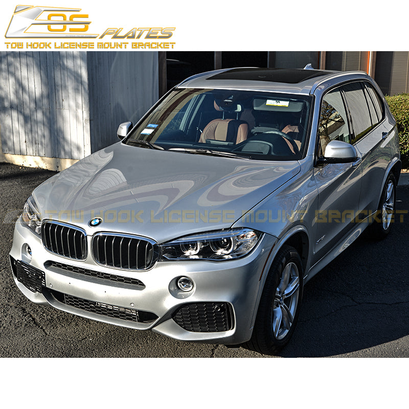 2014-17 BMW X5 F15 Tow Hook License Plate Mount Bracket - EOS Plates