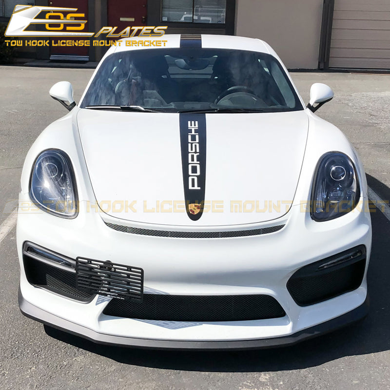 Porsche No Drill Front Bumper Tow Hook License Plate Mount Bracket – EOS  Plates