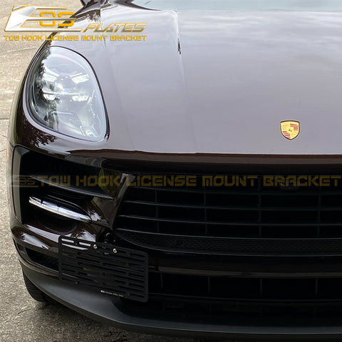 2019-Up Porsche Macan Tow Hook License Plate Mount Bracket - EOS Plates