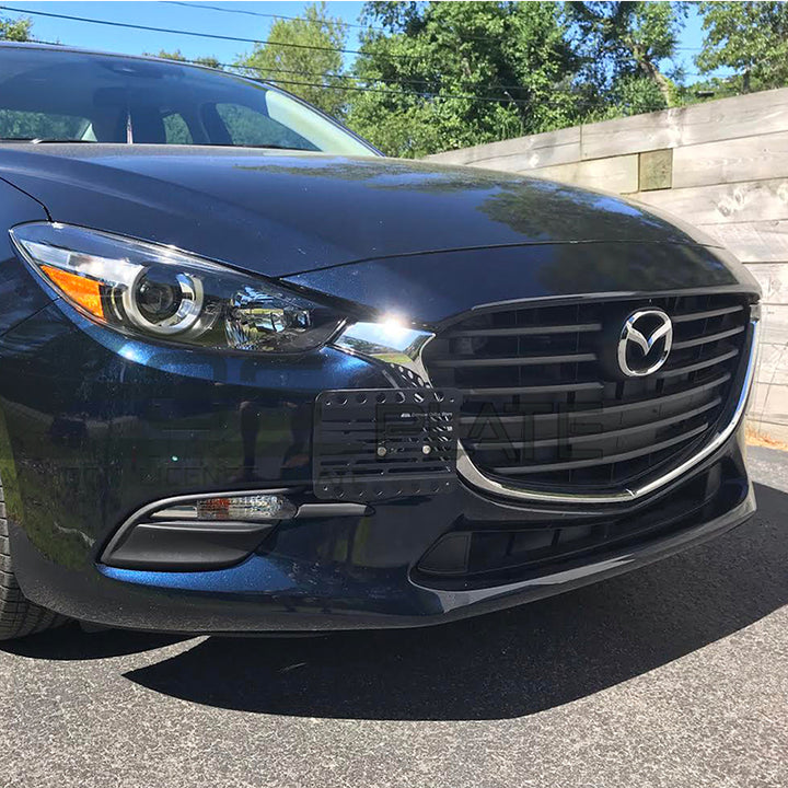 2017-18 Mazda 3 Tow Hook License Plate Mount Bracket - EOS Plates